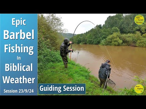Epic Barbel Fishing In Biblical Conditions - River Tips & Tactics - Avon Angling Guiding - 23/9/24
