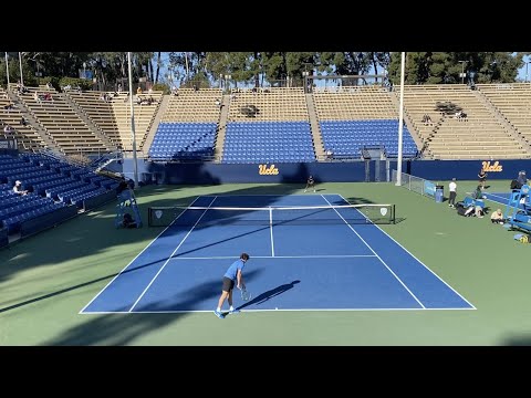 A. Hoogmartens (UCLA) vs Andre Ilagan (HAW) College Tennis Full Match