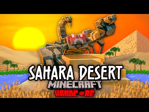 I Survived 100 Days in the SAHARA in Hardcore Minecraft!