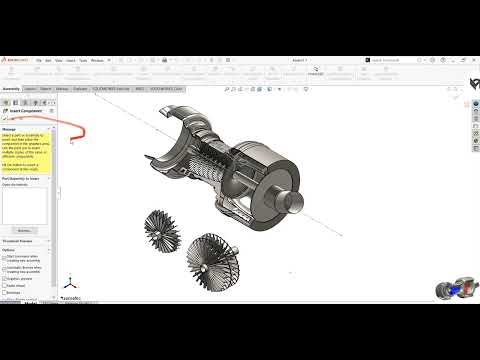 Jet engine SolidWorks E8