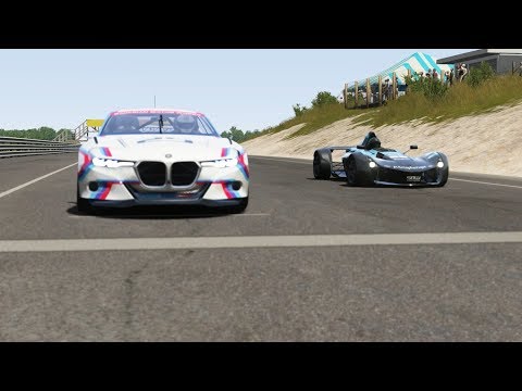 BAC Mono vs BMW 3.0 CSL Hommage R at Bridgehampton