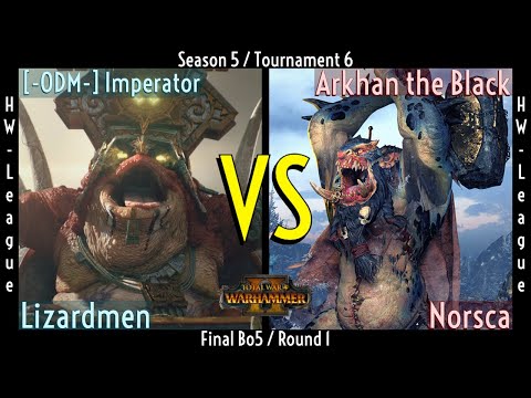 Lizardmen vs Norsca - Total War: Warhammer II - 1v1 Tournament/League