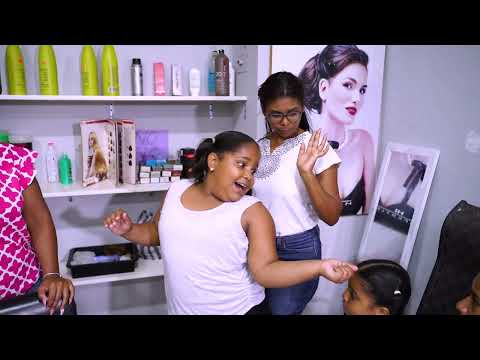 Navila and Luciana at the beauty salon