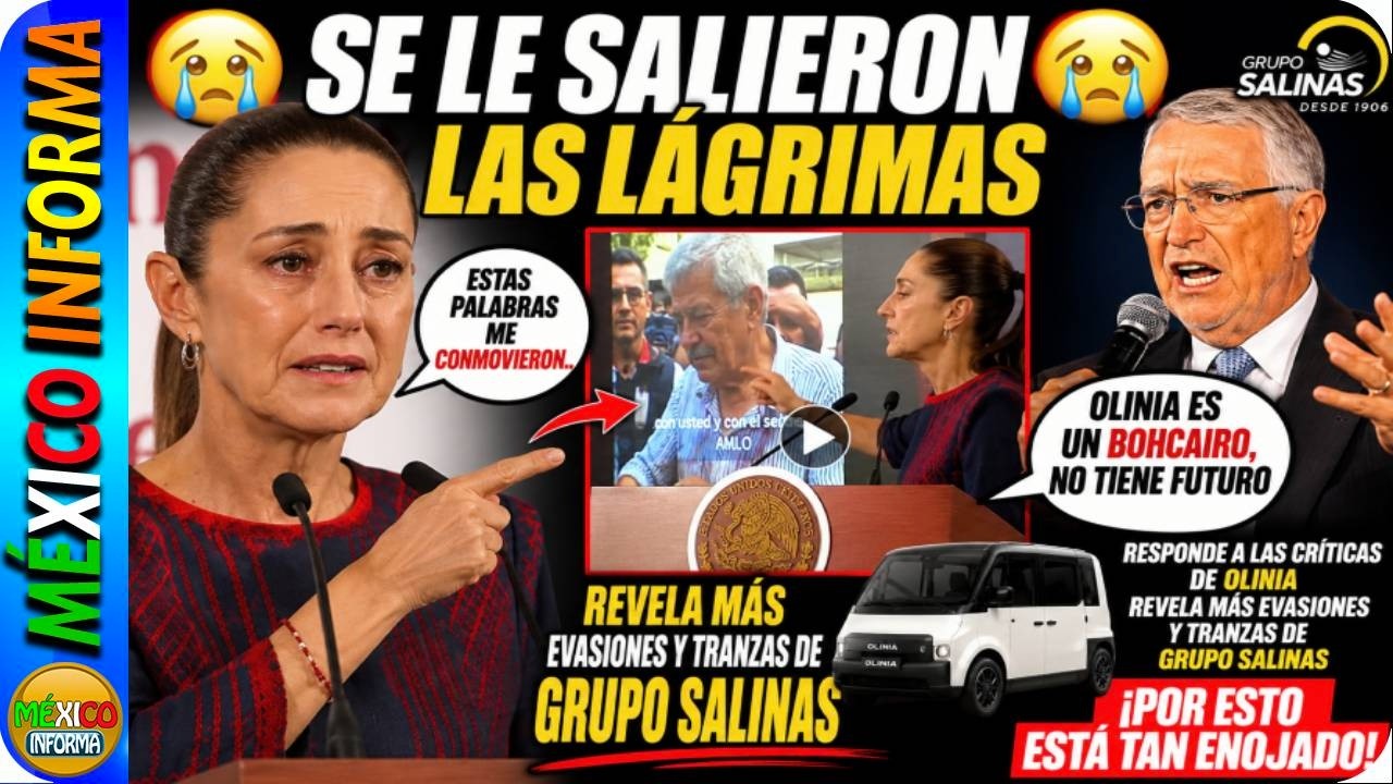 SE LE SALIERON LAS LÁGRIMAS A LA PRESIDENTA. SHEINBUAM REVELA TRANZAS DE GUP0 S4LINAS. ESTA FURIOSO.