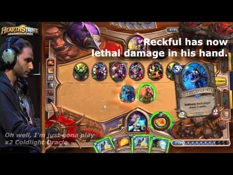 Reckful Lethal Damage Fail (R.I.P.) @ Blizzcon 2013 Hearthstone Invitational