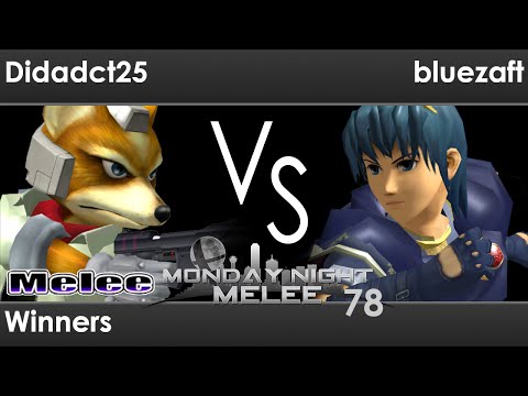 MNM 78 - Didadct25 (Fox) vs bluezaft (Marth) Winners - Melee