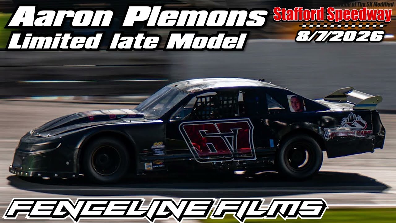 Aaron Plemons Limited Late Model Action at Stafford Speedway