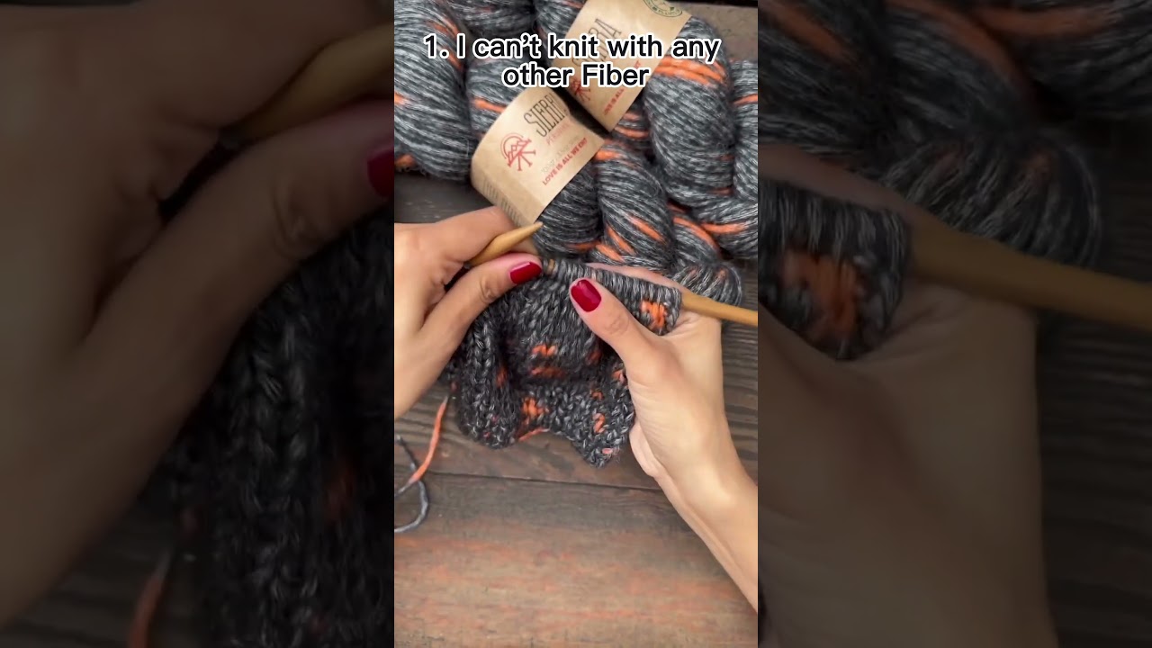 The Worst Yarn Purchase Ever - Charcoal/Orange Sierra Yarns