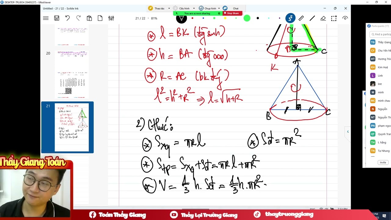 BUỔI 1 (TÍNH DIỆN TÍCH, THỂ TÍCH VÀ BÀI TOÁN THIẾT DIỆN)