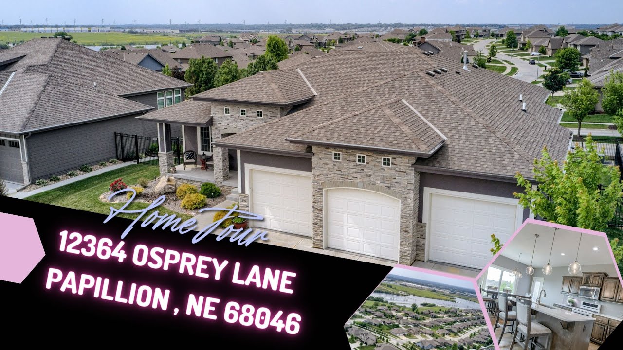 SOLD | 12364 Osprey Lane, Papillion NE 68046 | A Luxurious Ranch Home In North Shore
