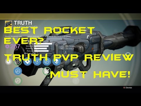 Destiny - Exotic Truth PvP Review  - Best Rocket Ever?