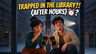 WE GOT LOCKED IN THE LIBRARY! 😰 | Real-Life English Conversation