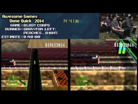 Blast Corps :: Live SPEED RUN Graviton VS PEACHES_ #AGDQ 2014