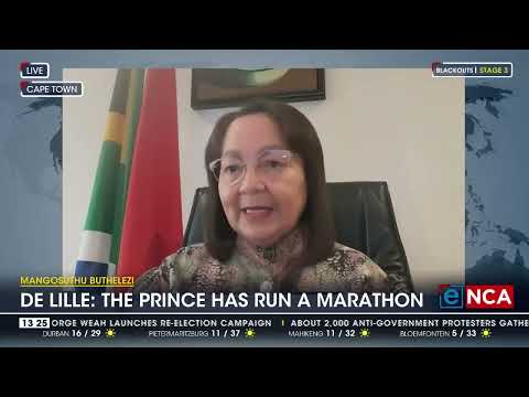 Mangosuthu Buthelezi 'The prince has run a marathon' De Lille