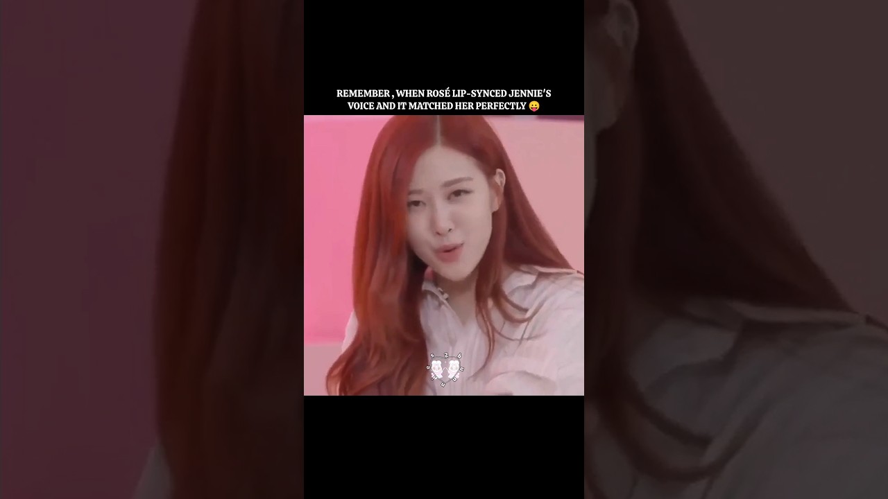 Rosé lip-syncing Jennie's voice 😛❤️ #blackpink #jennie #rosé @2bunnies_official