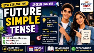 Future Simple Tense in English | Use “Will” Easily | Spoken English #FutureSimpleTense #viral #esl