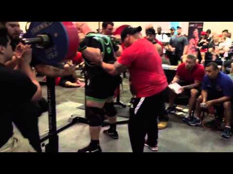 Dennis Cornelius - 821 lb Raw Squat, no Wraps @ 270 lbs