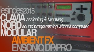 Video thumbnail for Clavia Nord Modular Rack G1 // Sound Editing & Mapping In The Machine - No Computer by LESINDES