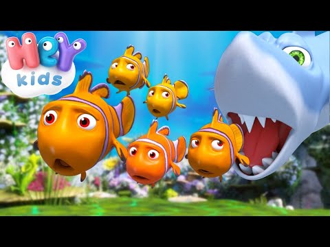 Pět Malých Rybek 🐠 Počítací písnička | HeyKids - Písničky Pro Děti