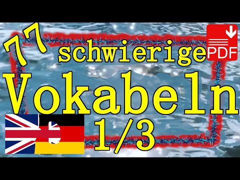 77 englische Vokabeln für Fortgeschrittene Teil 1 + download kostenlos
