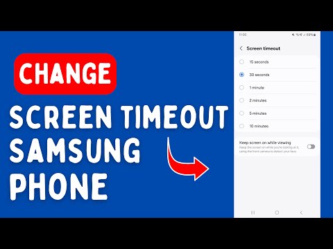 How To Change Screen Timeout On Samsung