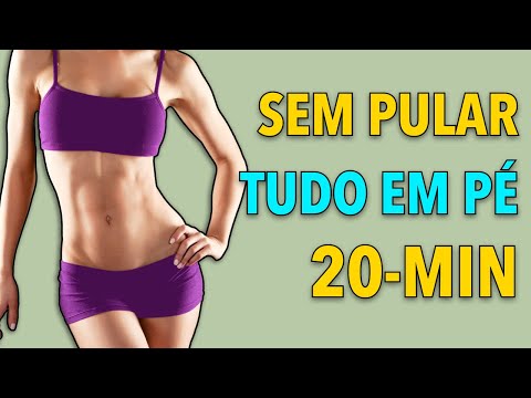 20-MIN TREINO DE PÉ (SEM SALTAR) - Alcance Resultados de Transformação Corporal