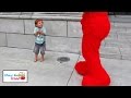 Scared By Giant Elmo Kids Play Dance Sesame Street Ride Lots Of Family Fun