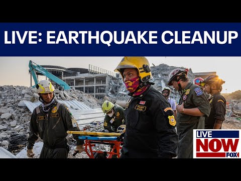 Video | LIVE NOW: Earthquake emergency cleanup in Thailand