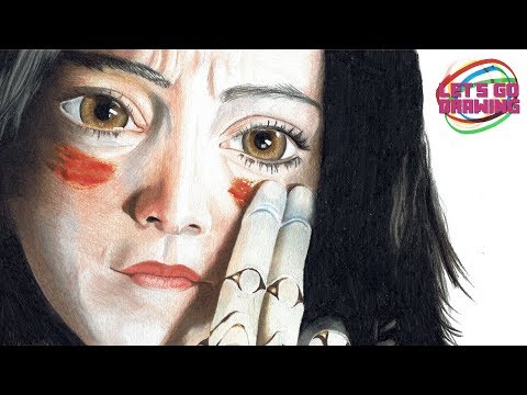 Draw a ALITA: BATTLE ANGEL