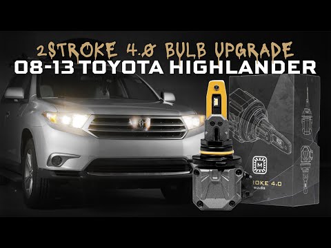 2008-2013 Toyota Highlander LED Bulb Upgrade | Install Morimoto 2Stroke 4.0 LED Headlights!