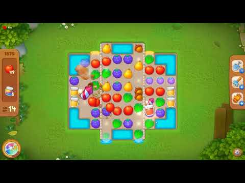 1875 Gardenscapes Hard Level  Прохождение Игры