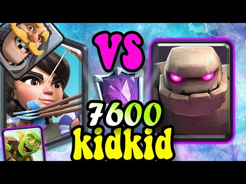 Kidkid Logbait GOD 7600 Trophy 🏆 Logbait Classic Clash Royale