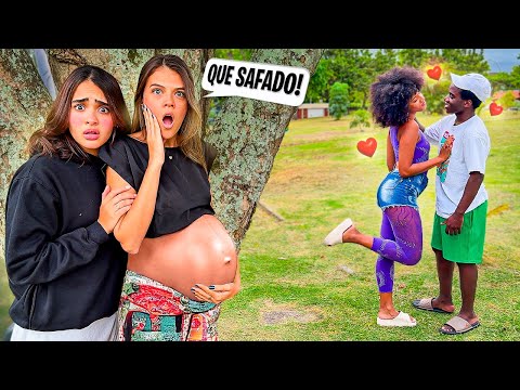 A MARIANA GRÁVIDA FLAGROU O CRIA E A LACRAIA NUM ENCONTRO ESCONDIDO 😱😱😱