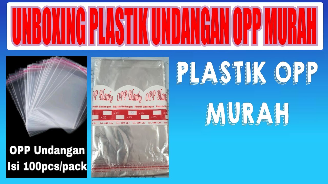 UNBOXING PLASTIK UNDANGAN / PLASTIK OPP MURAH,  @omdea