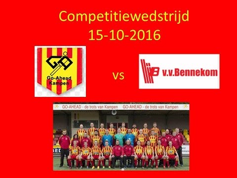 Samenvatting Go-Ahead Kampen - Bennekom van 15 oktober 2016