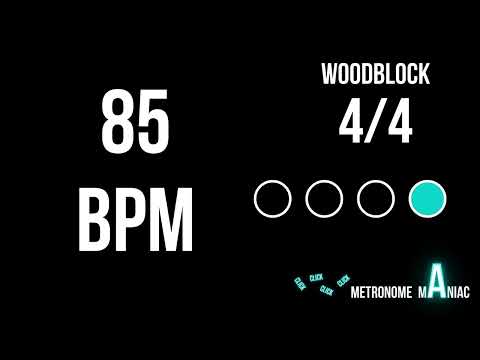 Metronome 85 BPM 4/4 - Woodblock