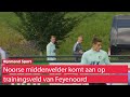 Fredrik Aursnes laat gezicht zien langs trainingsveld Feyenoord