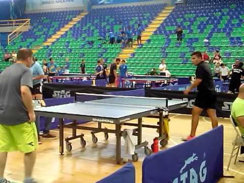 José David final 2da categoría, tenis de mesa