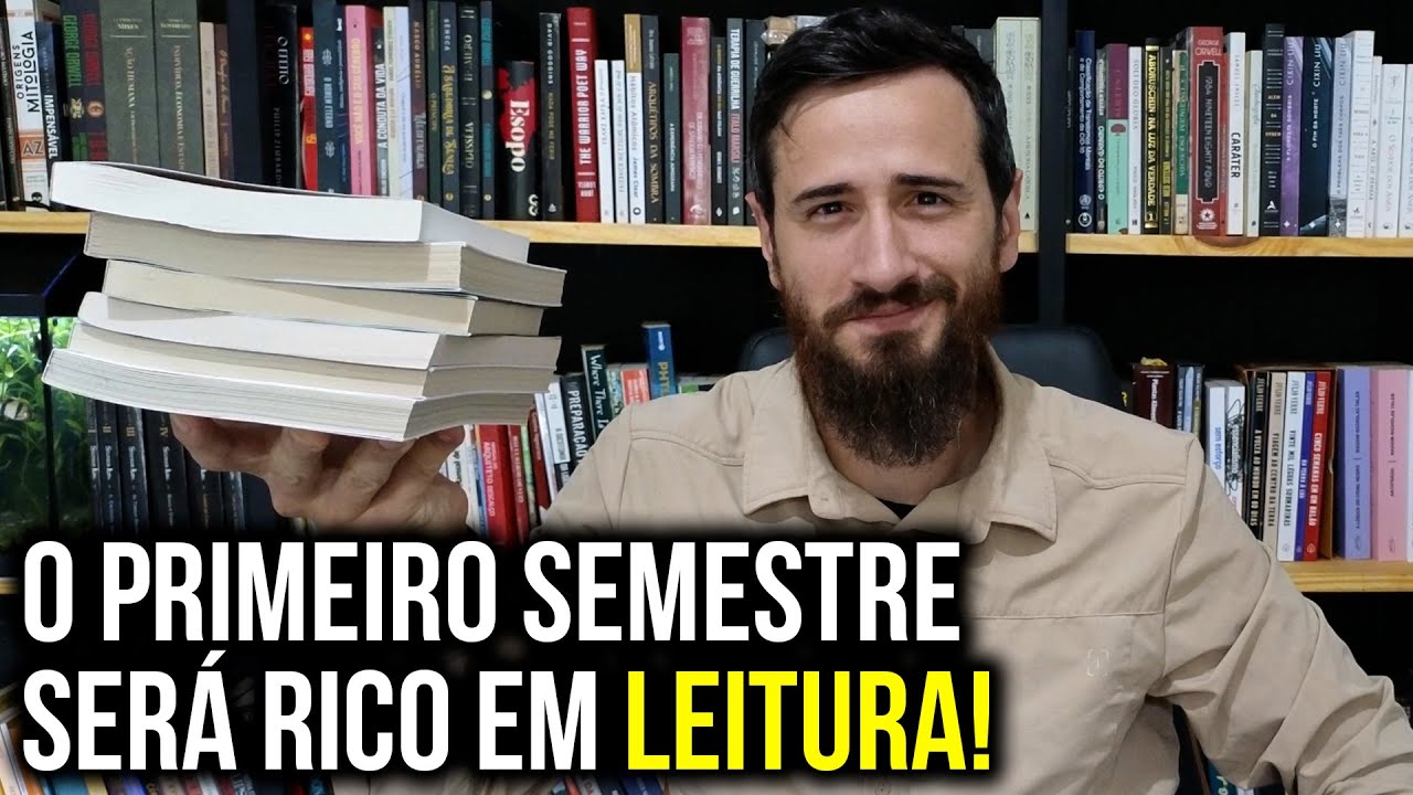 6 Livros que escolhi para ler em 2025 (primeiro semestre)!