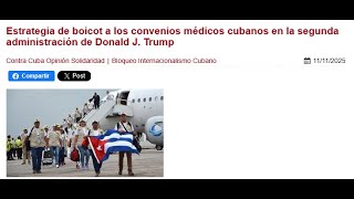 Boicot contra los convenios médicos cubanos o cómo acabar con el sistema de salud de la Isla