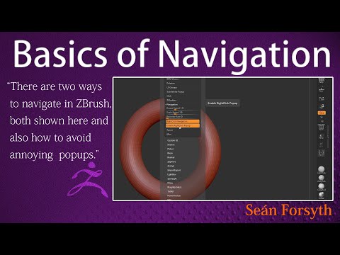 ZBrush navigation - the standard way and the right click way