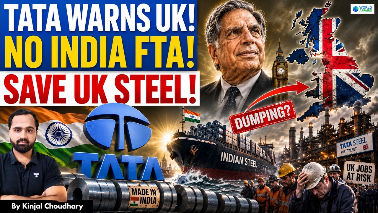 TATA WARNS UK Against India FTA - Cheap Asian Steel Imports Will Collapse British Industry! | Kinjal