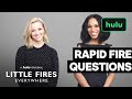 Rapid Fire Questions Reese Witherspoon And Kerry Washington Little Fires Everywhere Hulu