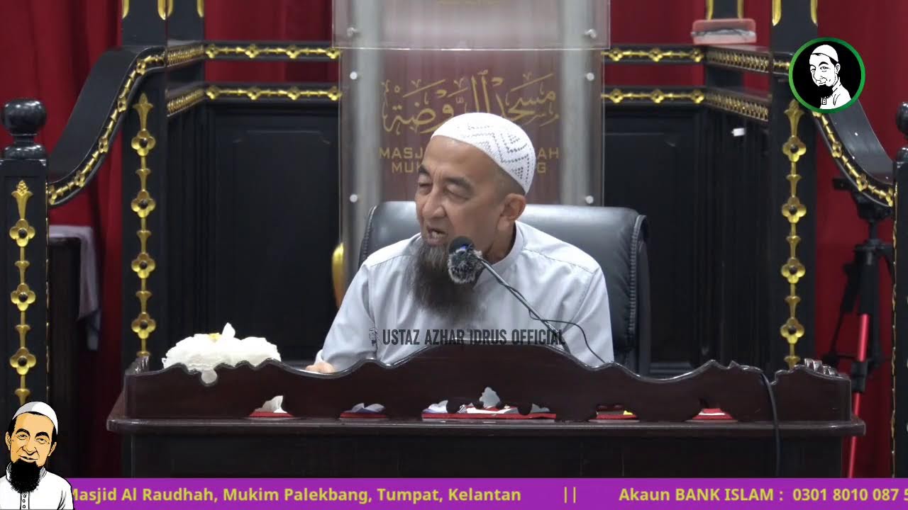🔴 LiveUAI 14/08/2025 Kuliah Maghrib Ustaz Azhar Idrus | Masjid Al Raudhah Mukim Palekbang, Tumpat
