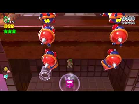 Super Mario 3D World (Switch) 8-3 100% Speedrun- Time: 68 (FWR)