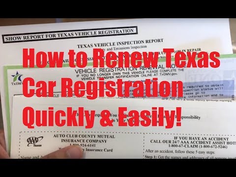 How to Renew Texas Car Registration Quickly & Easily! (AVOID DMV LINES!) Video