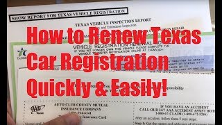 How to Renew Texas Car Registration Quickly & Easily! (AVOID DMV LINES!)