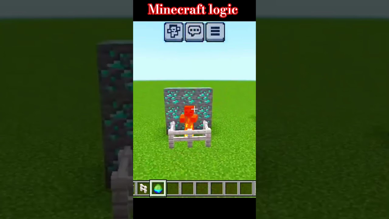 the best minecraft logic trick #minecraft #shorts #trending