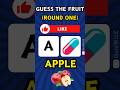 Can you guess the fruit by emoji?🍎 #quizchallenge #viralvideo #quiz #guessinggame #emojichallenge