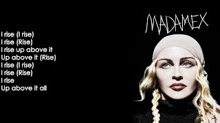 Madonna - I Rise (Lyrics on Screen)